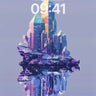 Crystal Mirage Wallpaper with Floating Reflection wallpaper for iPhone, iPad & Mac