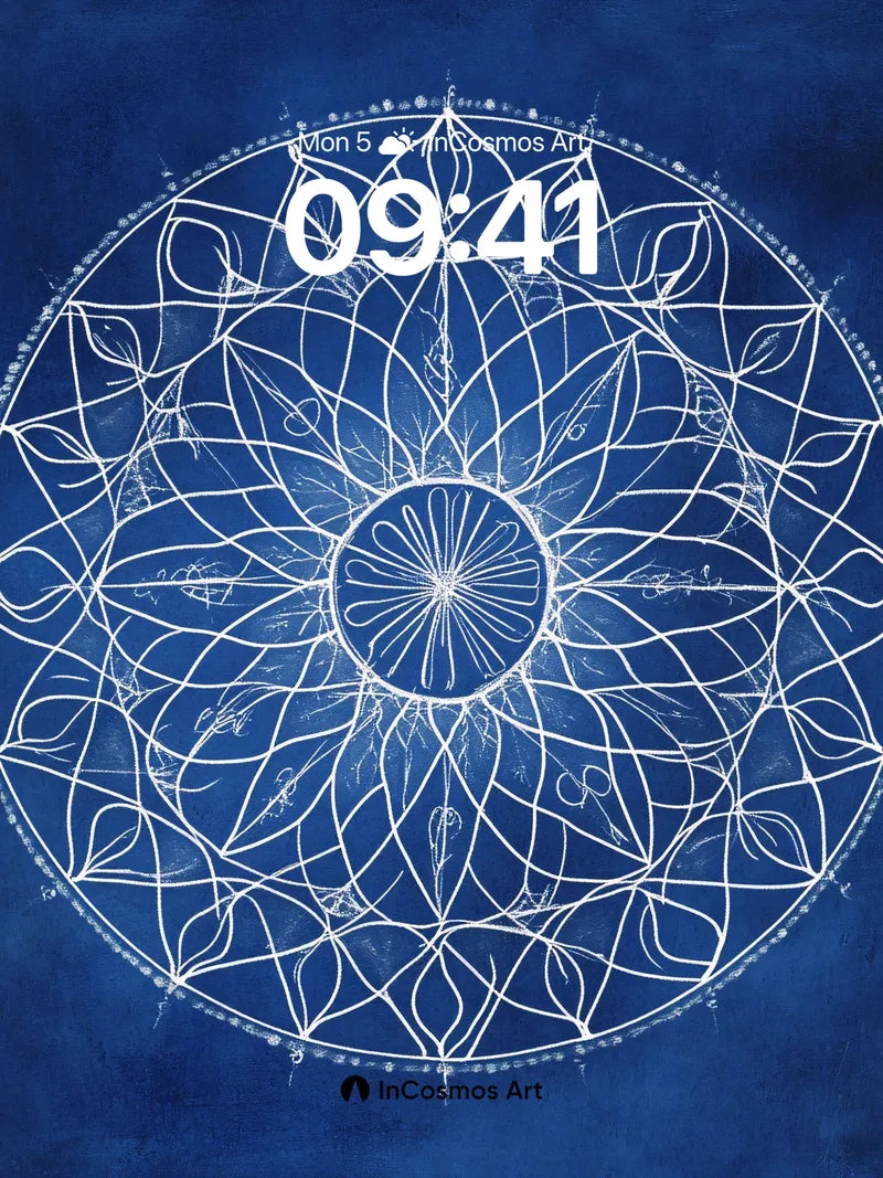 Celestial Lattice Wallpaper with Starlight Veins wallpaper for iPhone, iPad & Mac