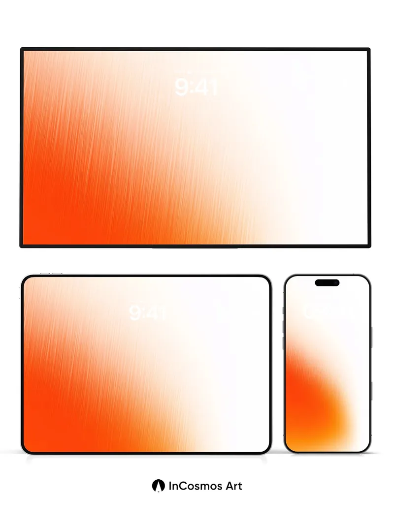 Warm Hush Gradient Wallpaper with Soft Light Veil