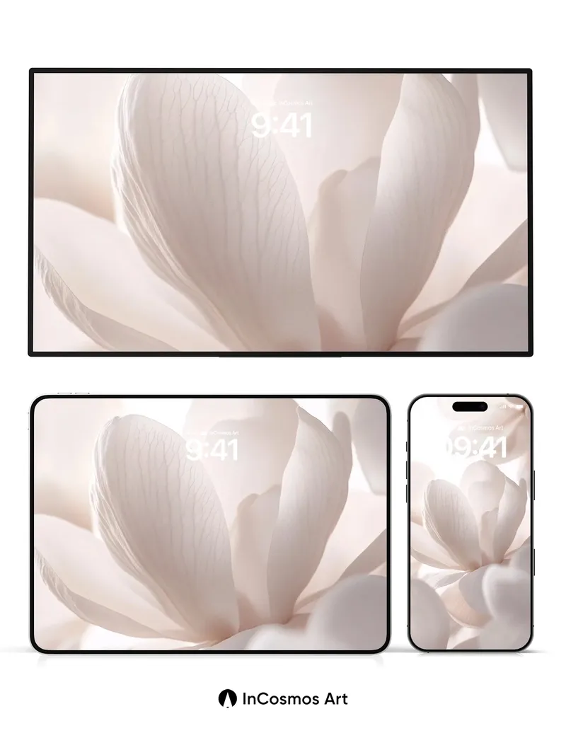 Serene Bloom Wallpaper with Ethereal Light