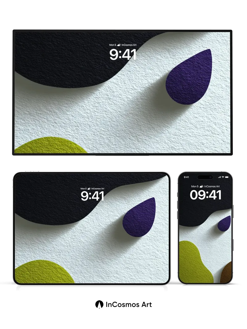 Sculpted Shadow Wallpaper with Velvet Edges