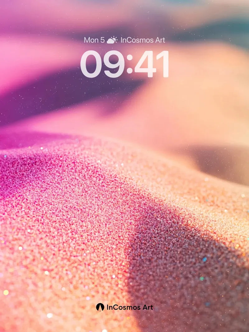 Luminous Dune Wallpaper with Sparkling Sands