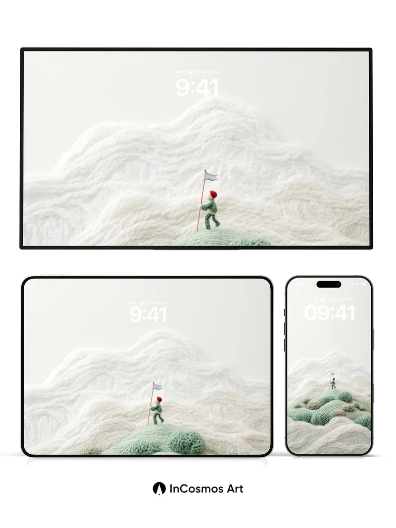 Knit Summit Wallpaper with Tiny Explorer