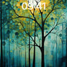 Luminous Forest Wallpaper with Cosmic Canopy wallpaper for iPhone, iPad & Mac