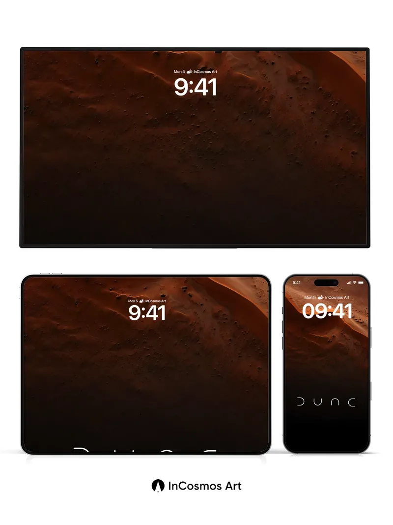 Desert Hush Wallpaper with Dune Shadows