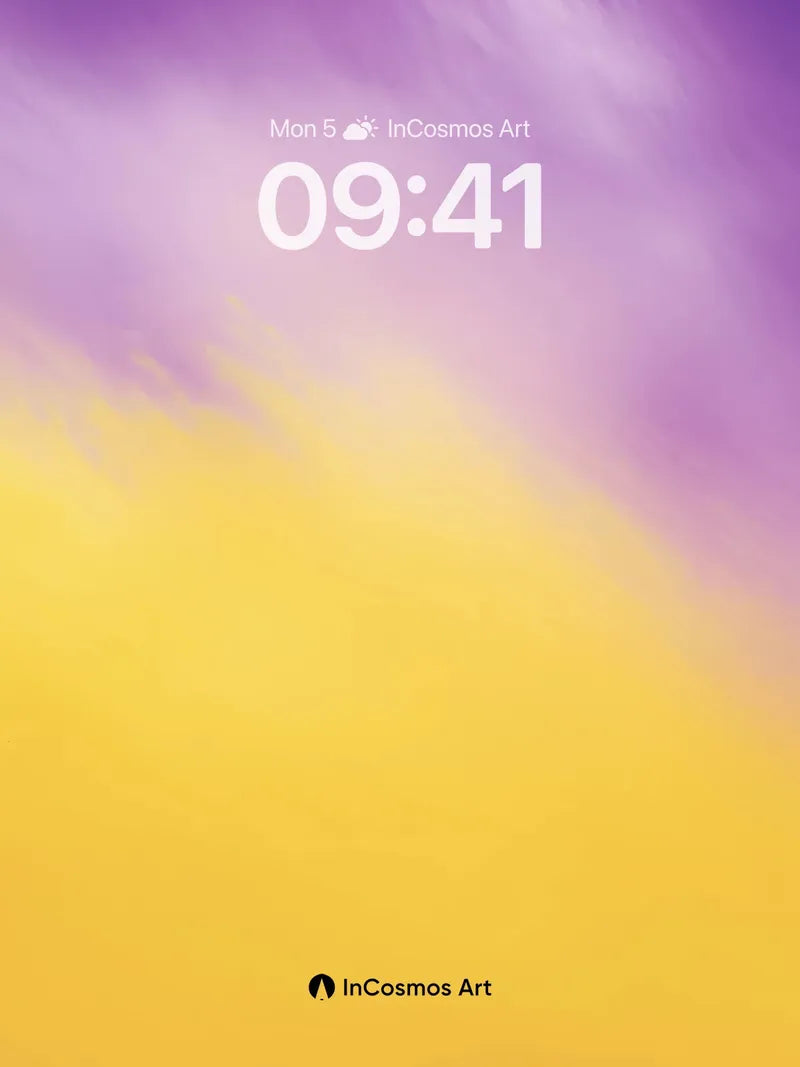 Lavender Hush Wallpaper with Golden Breath