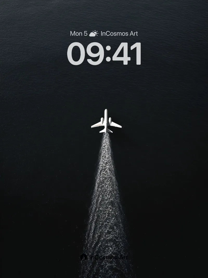 Serenity Flight Wallpaper with Ocean Trail