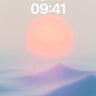 Serenity Dune Wallpaper with Soft Sun Halo wallpaper for iPhone, iPad & Mac