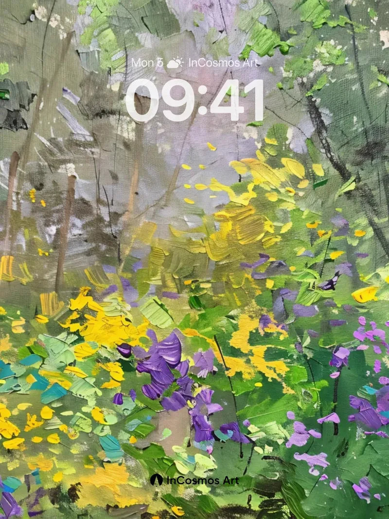 Whispering Woods Wallpaper with Dappled Light