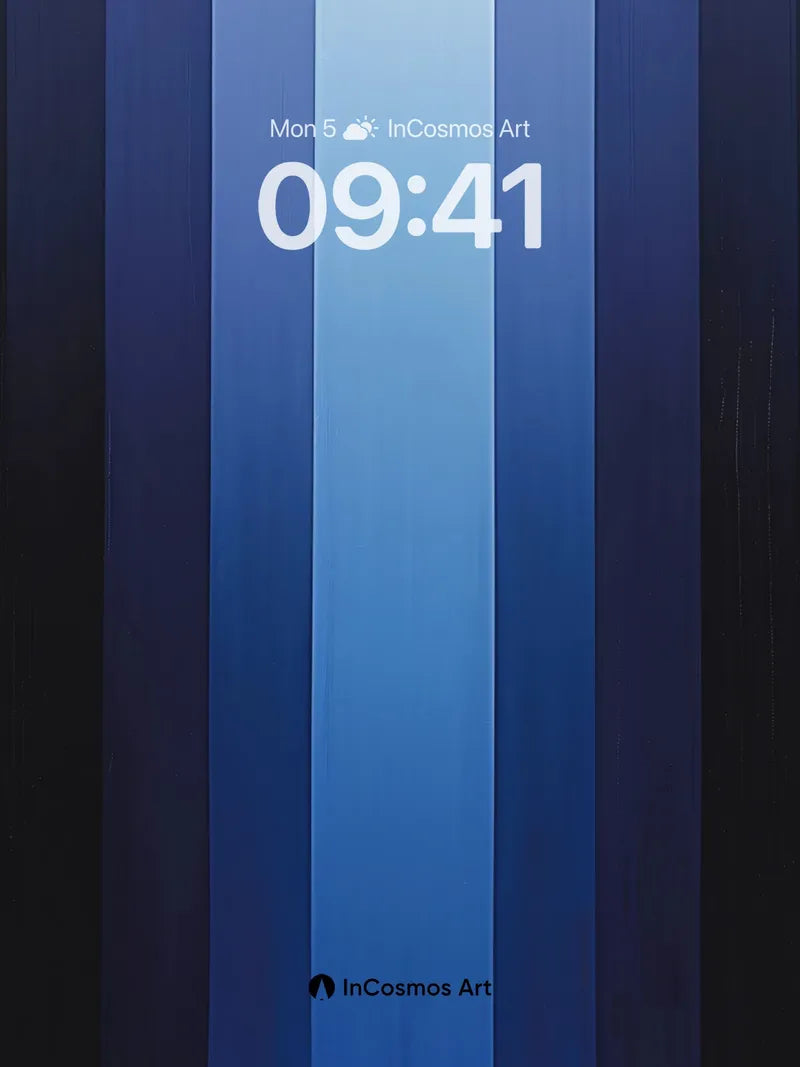 Serenity Gradient Wallpaper with Deep Blue Veins