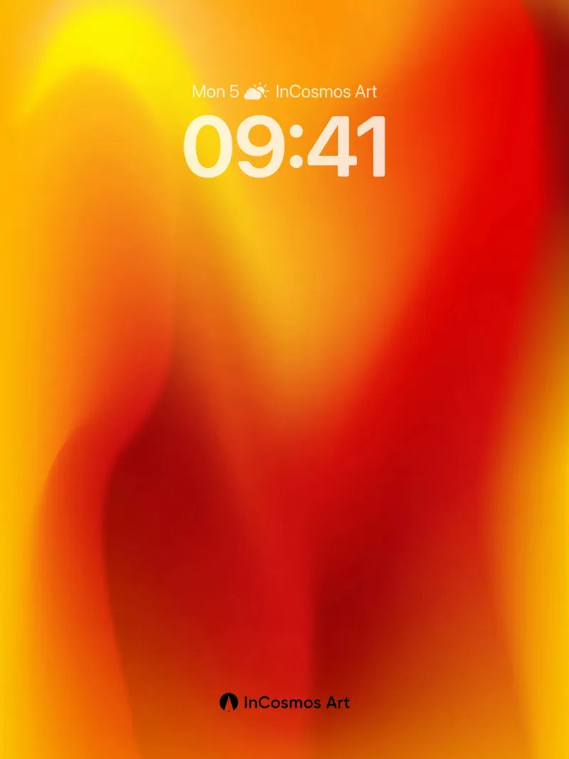 Blazing Heatwave Wallpaper with Liquid Fire