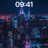 Neon Pulse Wallpaper with Electric Skyline wallpaper for iPhone, iPad & Mac