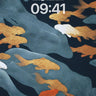 Serenity Koi Wallpaper with Floating Shadows wallpaper for iPhone, iPad & Mac