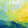 Luminous Surge Wallpaper with Golden Horizon wallpaper for iPhone, iPad & Mac
