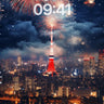 Firelight Symphony Wallpaper with Tokyo's Pulse wallpaper for iPhone, iPad & Mac