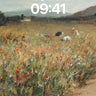 Golden Hush Wallpaper with Wildflower Whispers wallpaper for iPhone, iPad & Mac