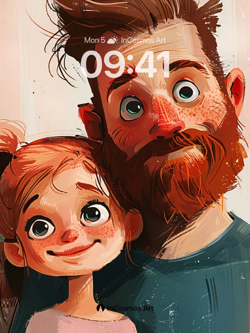 Warmth of Shared Gaze Wallpaper with Freckled Light wallpaper for iPhone, iPad & Mac