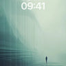 Fog Veil Wallpaper with Digital Echoes wallpaper for iPhone, iPad & Mac