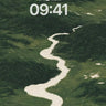 Aerial River Valley Green Wallpaper Background