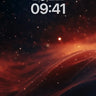 Crimson Nebula Wallpaper with Cosmic Drift wallpaper for iPhone, iPad & Mac