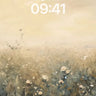 Golden Hush Wallpaper with Whispering Wildflowers wallpaper for iPhone, iPad & Mac