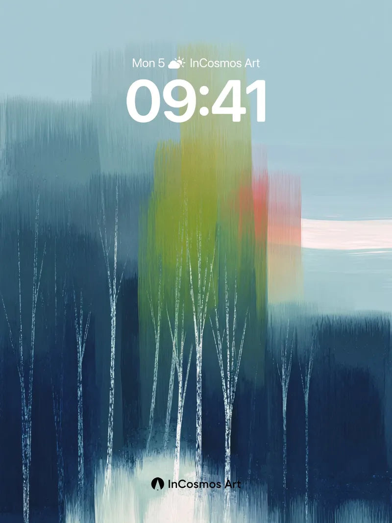 Whispering Trees Wallpaper with Ethereal Light