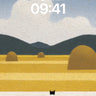 Serenity Field Wallpaper with Haystack Hush wallpaper for iPhone, iPad & Mac