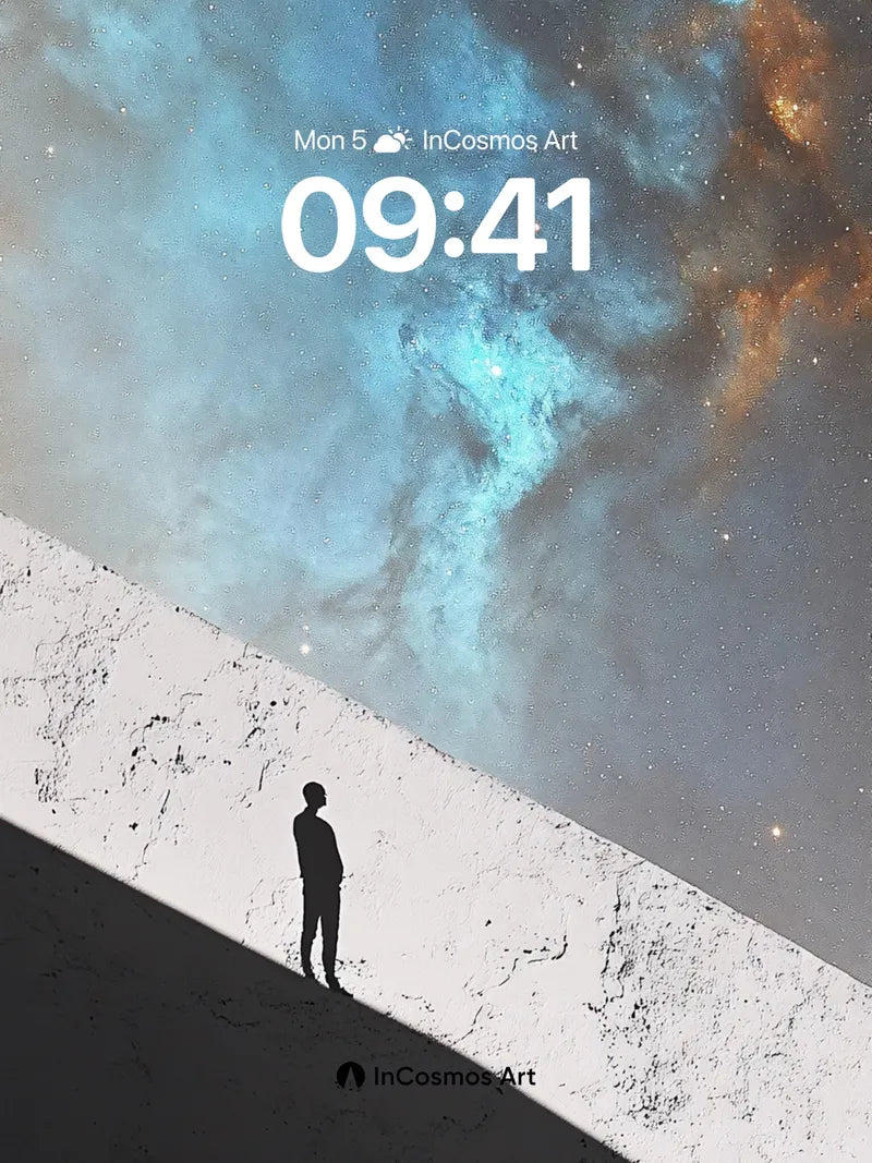Silent Horizon Wallpaper with Cosmic Dust wallpaper for iPhone, iPad & Mac