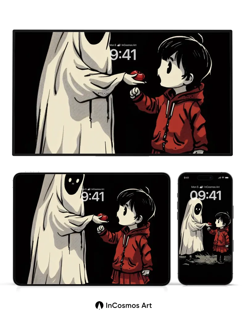 Whispering Shadow Wallpaper with Crimson Offer