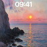 Crimson Horizon Wallpaper with Seagull Silhouettes wallpaper for iPhone, iPad & Mac