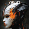 Futurist Ember Wallpaper with Cracked Skin wallpaper for iPhone, iPad & Mac