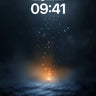 Cosmic Ember Wallpaper with Starfall Trail wallpaper for iPhone, iPad & Mac
