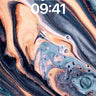 Cosmic Drift Wallpaper with Liquid Marble Veins wallpaper for iPhone, iPad & Mac