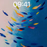 Oceanic Fish Migration Background wallpaper for iPhone, iPad & Mac