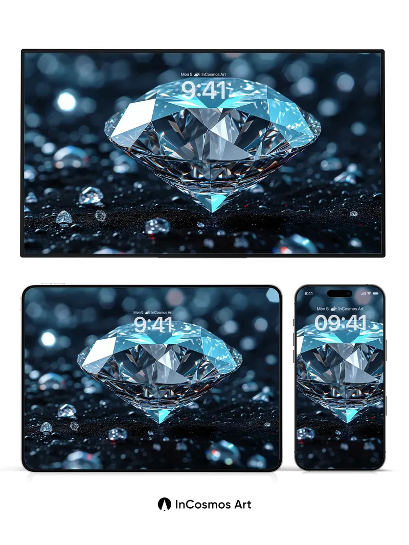 Crystal Reverie Wallpaper with Frozen Light