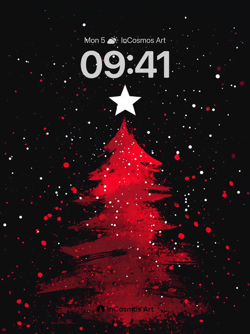 Cosmic Ember Wallpaper with Starlit Crown