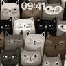 Whispering Feline Wallpaper with Ink-Stroke Depth wallpaper for iPhone, iPad & Mac