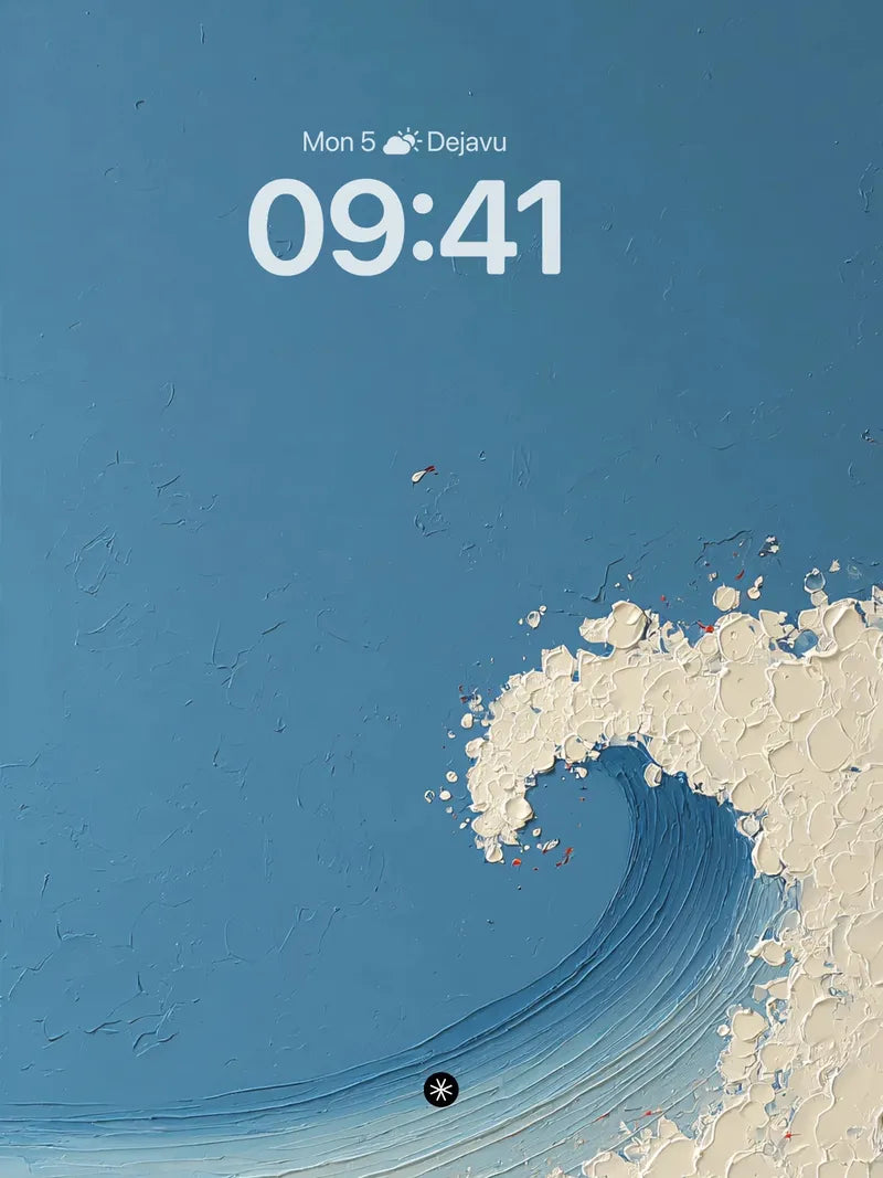 Oceanic Wave Texture Background Art