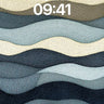 Serenity Wave Wallpaper with Textured Depth wallpaper for iPhone, iPad & Mac