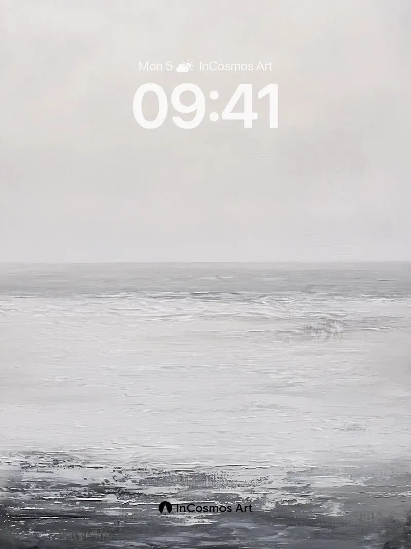 Muted Horizon Wallpaper with Foggy Depth