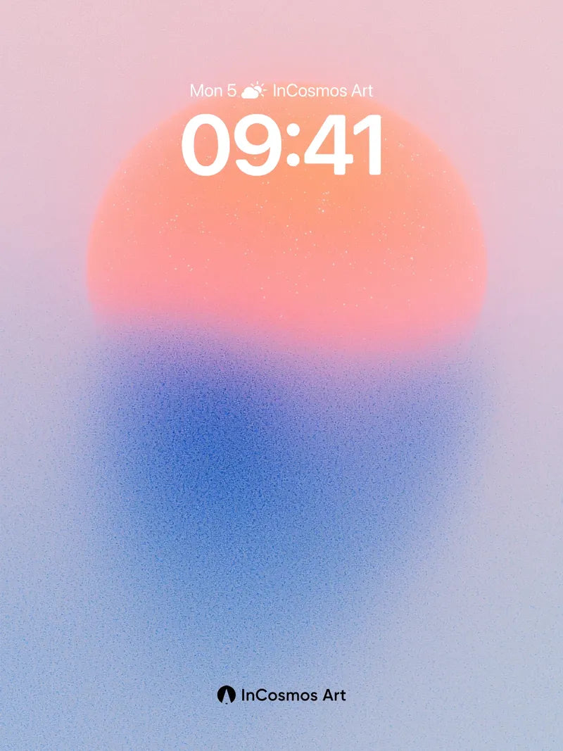 Serene Horizon Wallpaper with Ethereal Gradient