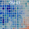 Serene Blue Grid Wallpaper with Gradient Depth wallpaper for iPhone, iPad & Mac