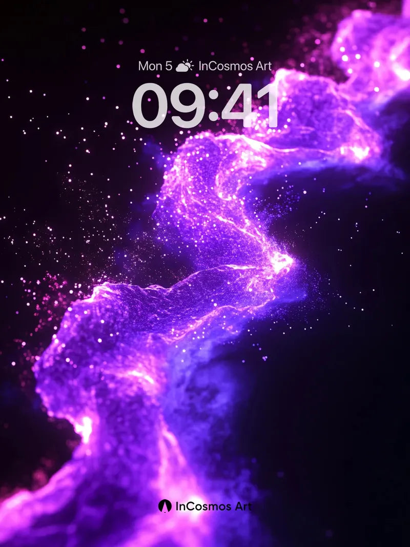 Electric Nebula Wallpaper with Cosmic Veins