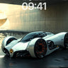 Futurist Chrome Wallpaper with Neon Pulse wallpaper for iPhone, iPad & Mac