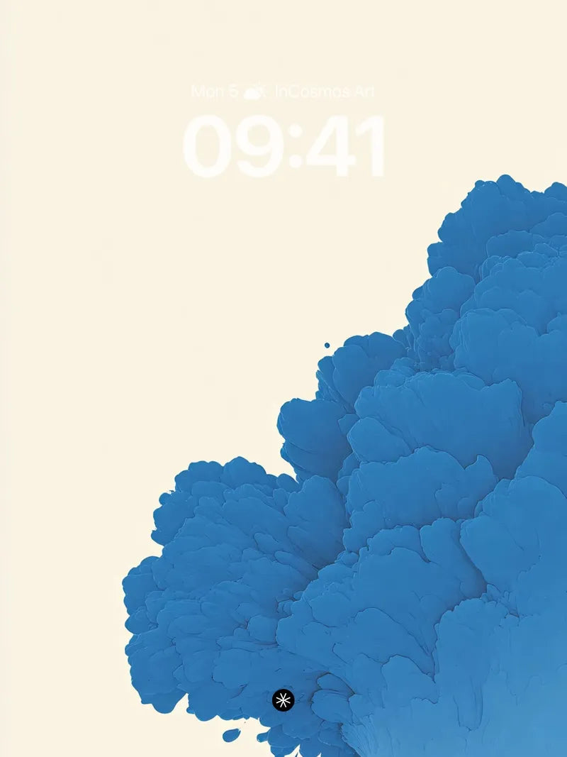 Ethereal Blue Waves Wallpaper with Gradient Flow wallpaper for iPhone, iPad & Mac