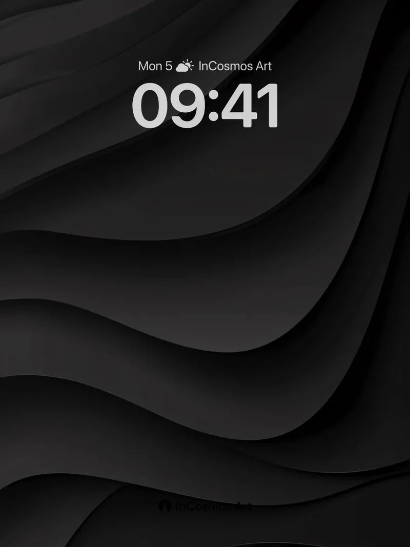 Shadowed Wave Wallpaper with Depth Play