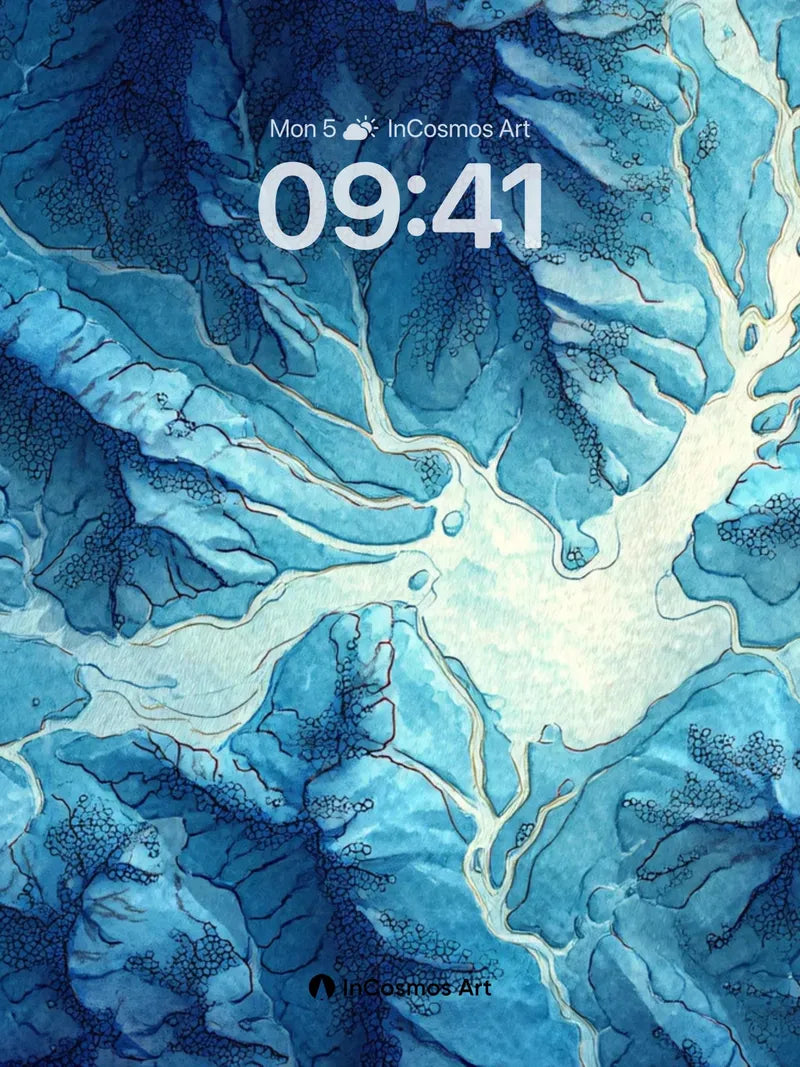 Frost Vein Wallpaper with Glacial Pulse
