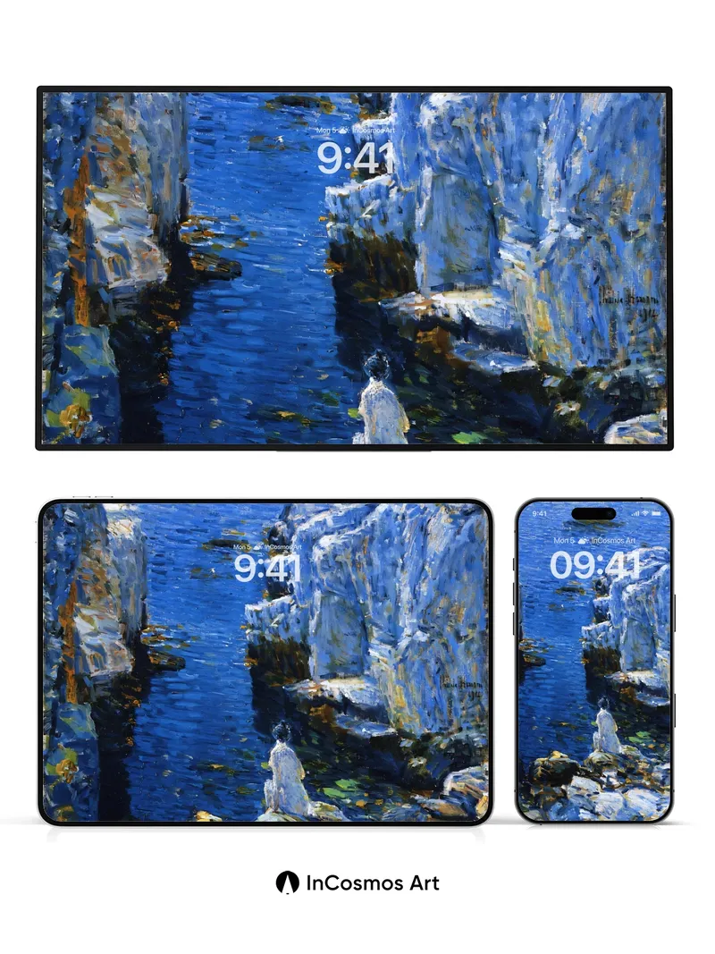 Serenity Cove Wallpaper with Impressionist Light