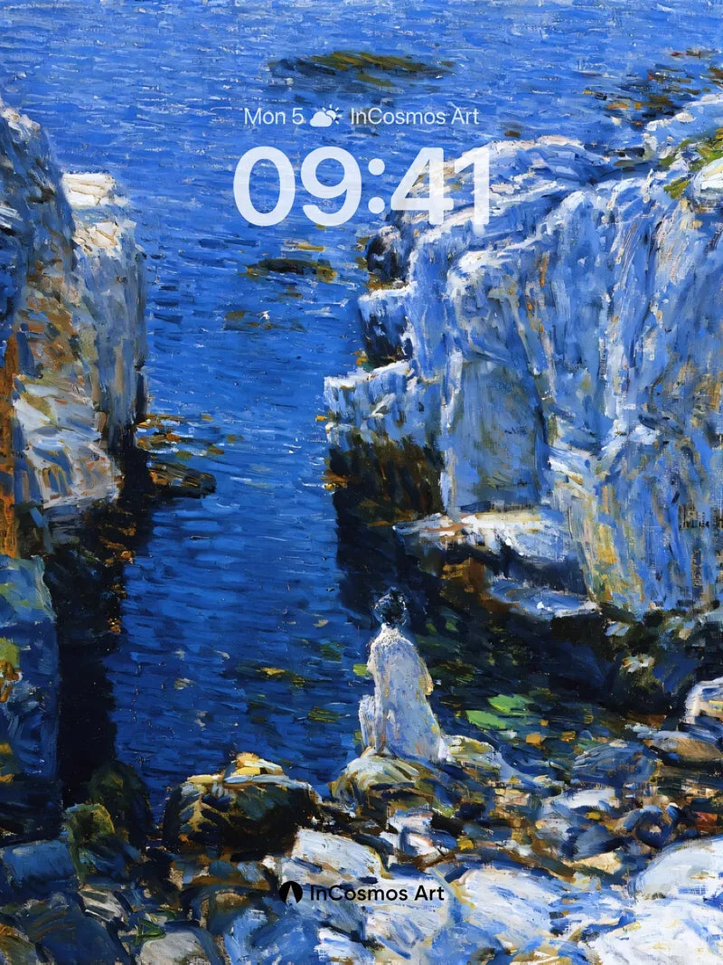 Serenity Cove Wallpaper with Impressionist Light