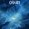 Electrified Abyss Wallpaper with Starlit Veins wallpaper for iPhone, iPad & Mac